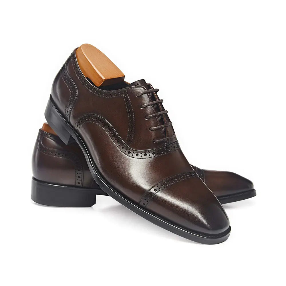 Gifennse Men's Black Oxford Style Shoes