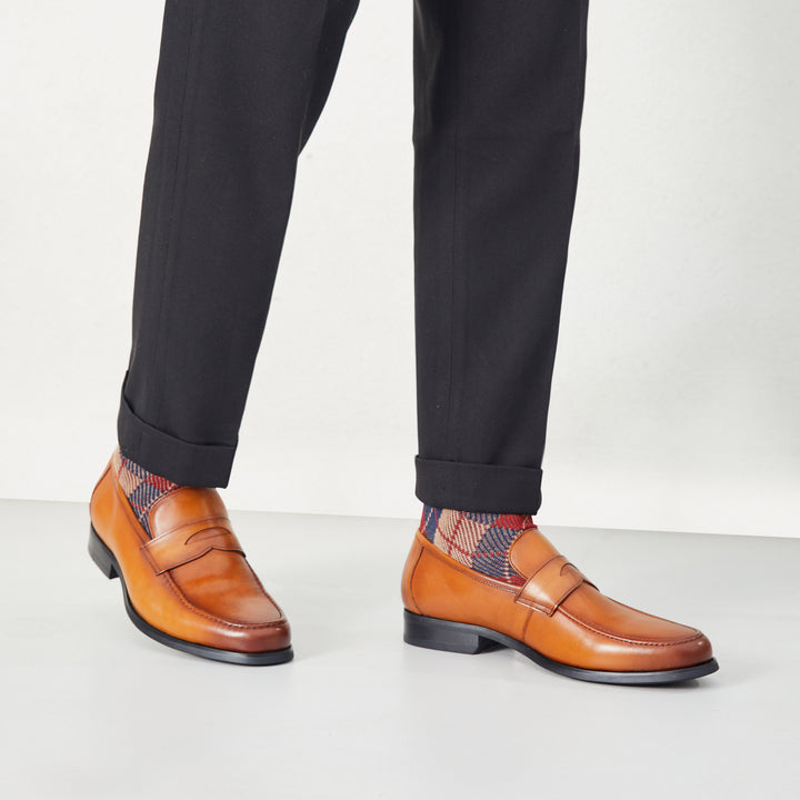 Gifennse Men's Dress Shoes Slip-On Penny Loafers