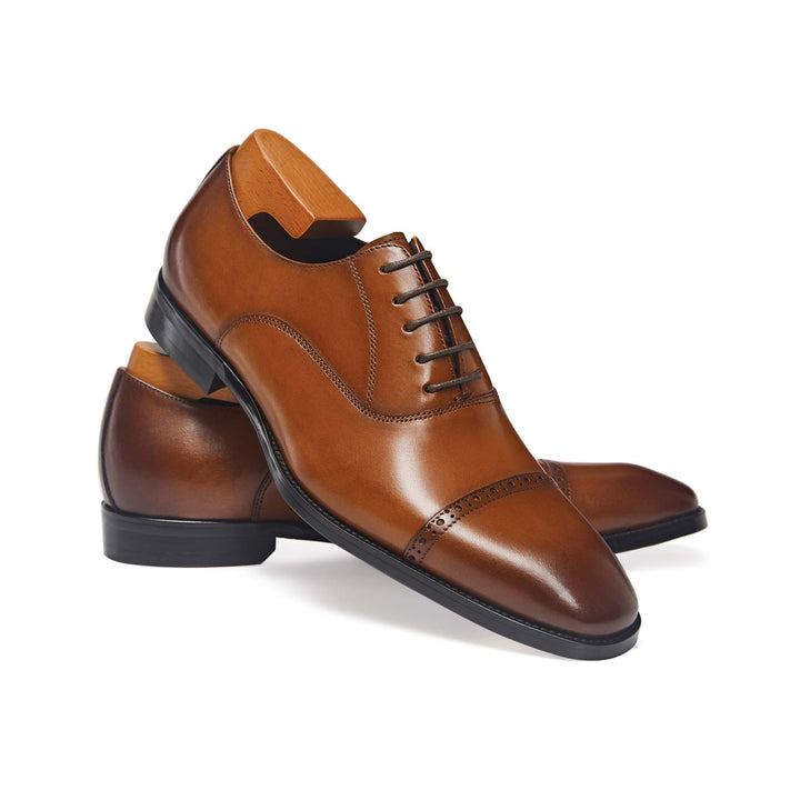 Gifennse Men's Oxford Genuine Leathers Formal Comfortable Dress Shoes