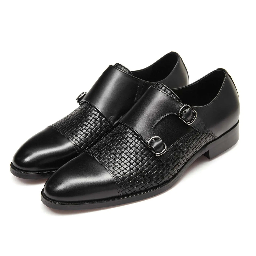 Gifennse Men‘s Lace Up Black Oxford Shoes