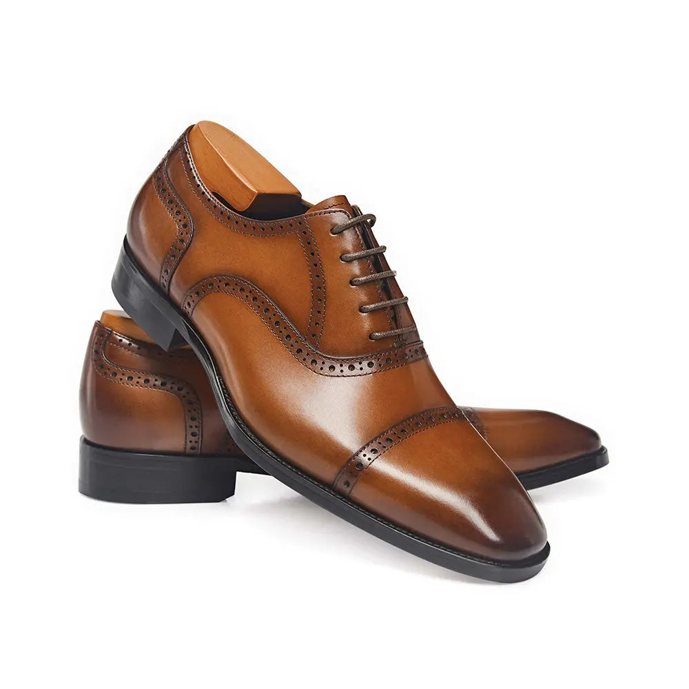 Gifennse Men's Black Oxford Style Shoes