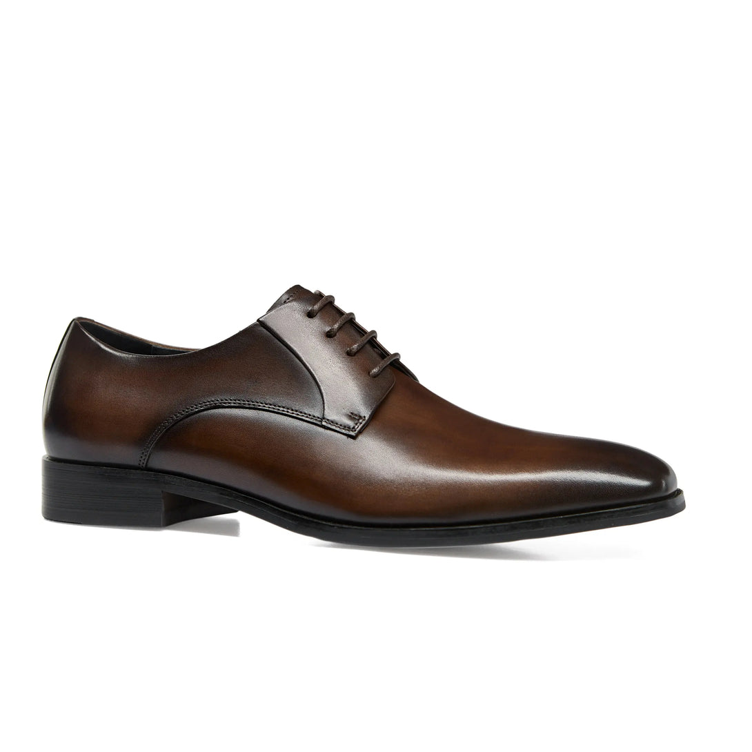 Men's Handmade Leather Modern Classic Lace up Leather Lined Perforated Dress Oxfords Shoes