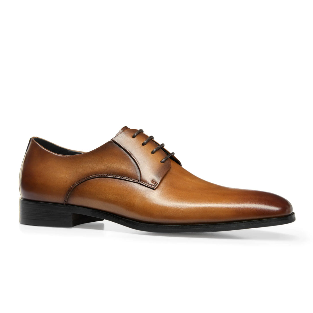 Men's Handmade Leather Modern Classic Lace up Leather Lined Perforated Dress Oxfords Shoes