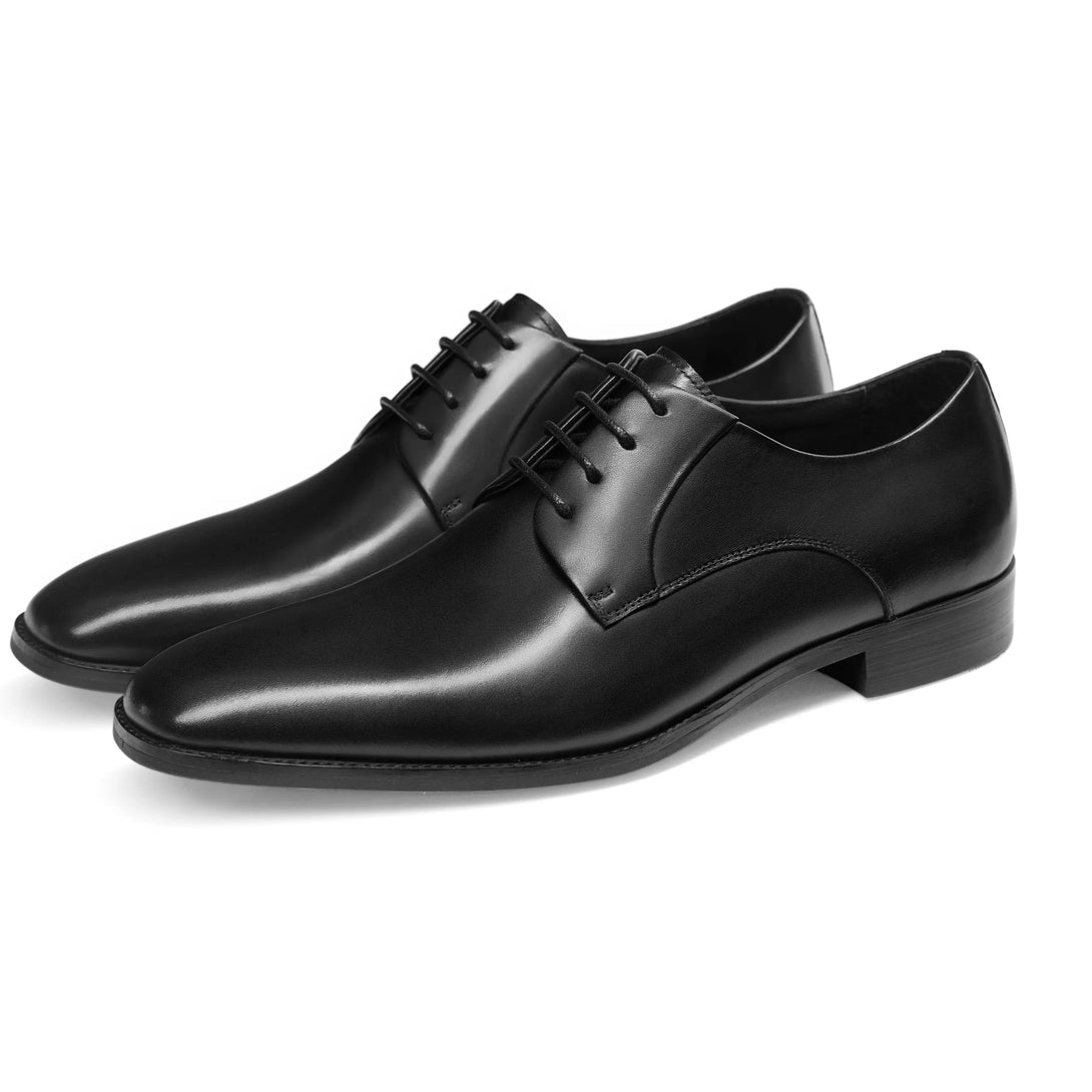 Men's Handmade Leather Modern Classic Lace up Leather Lined Perforated Dress Oxfords Shoes