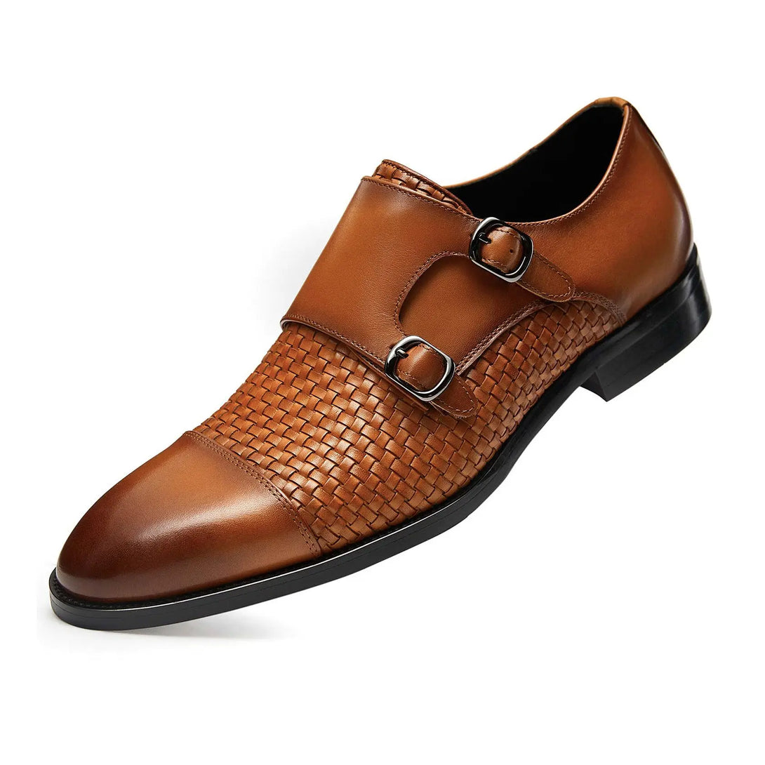 Gifennse Men‘s Lace Up Black Oxford Shoes