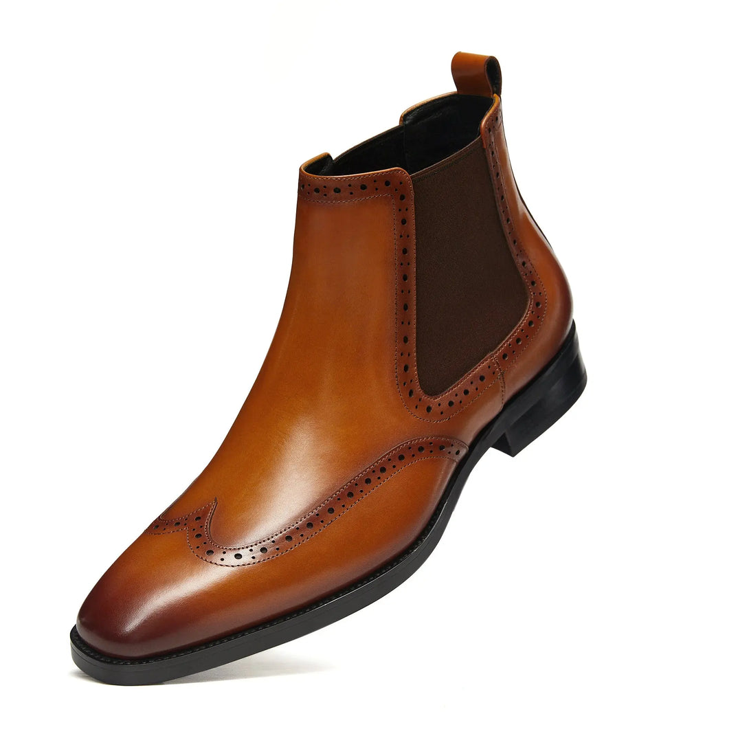 Mens Chelsea Boots Mens Genuine Leather Dress Boots