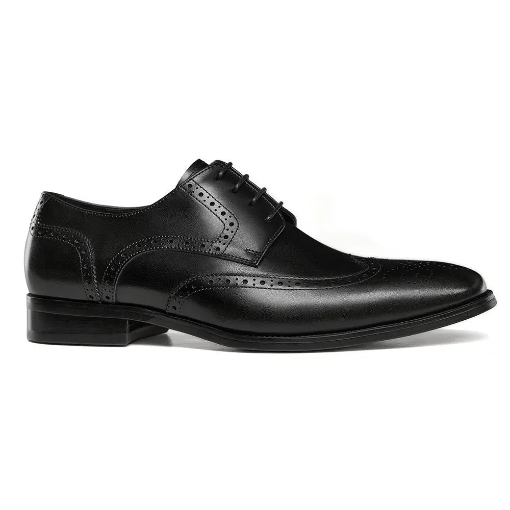 Gifennse Men's Dark Brown Oxford Dress Shoes