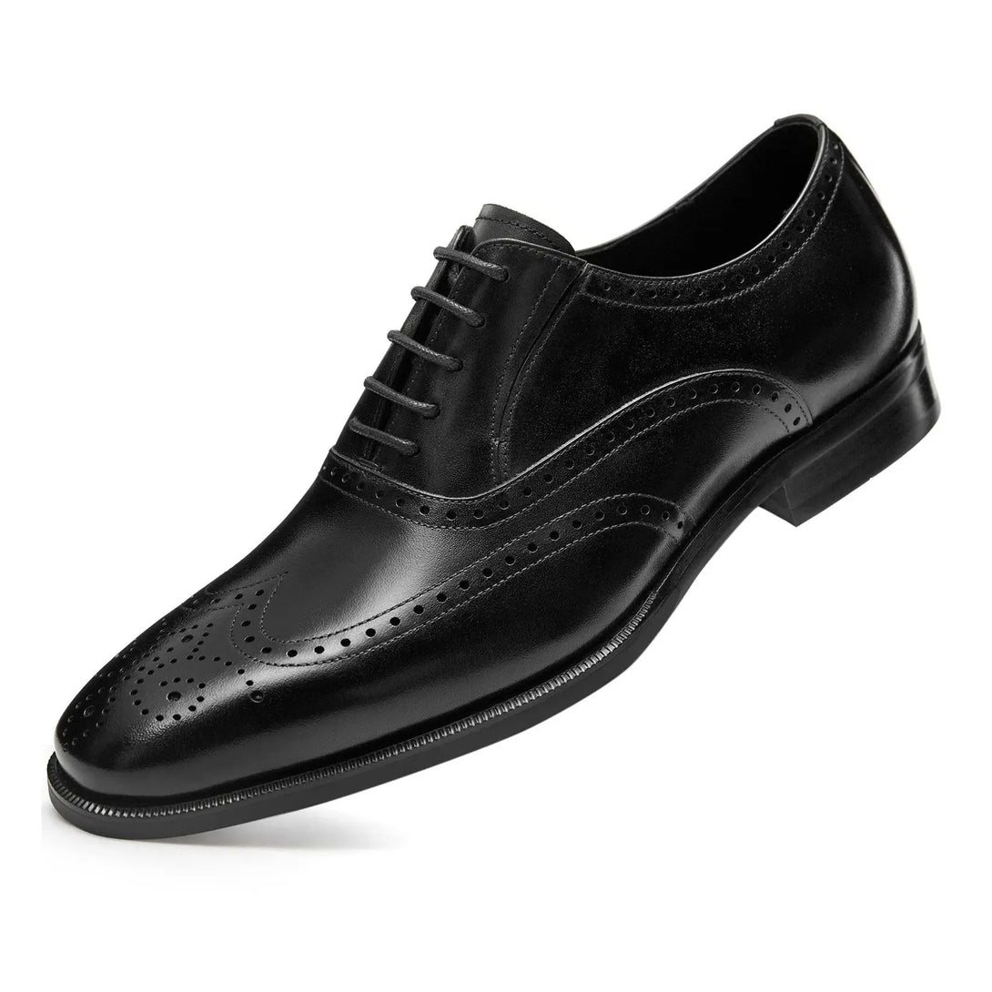 Gifennse Men’s Genuine Leather Classic Brogue Formal Shoes