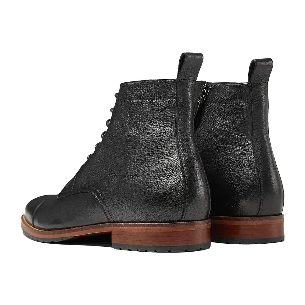 Gifennse Men's Casual Oxford Chukka Black Dress Boots