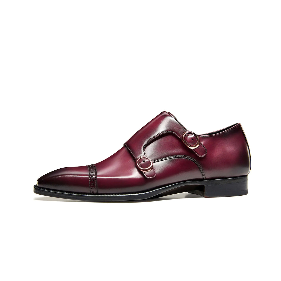 Hetschke Double Buckle Monk Goodyear Welted Shoes