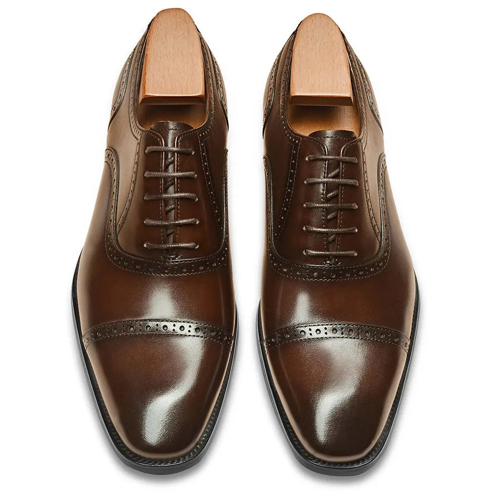 Gifennse Men's Black Oxford Style Shoes