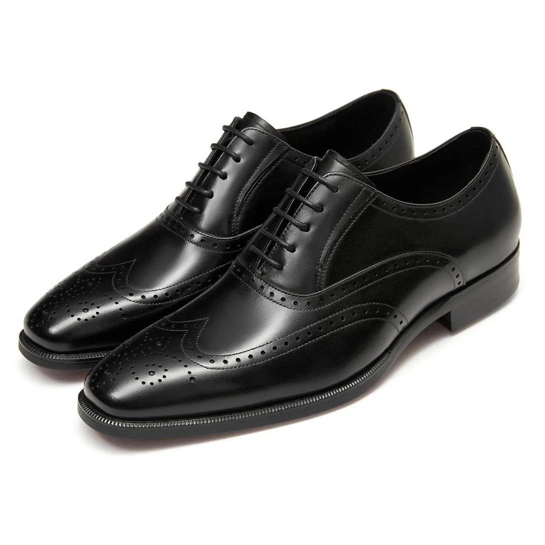 Gifennse Men’s Genuine Leather Classic Brogue Formal Shoes