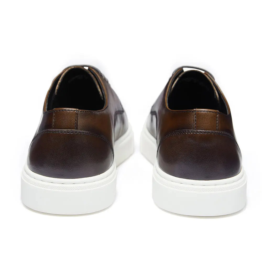 Gifennse Mens Business Casual Platform Sneakers Shoes