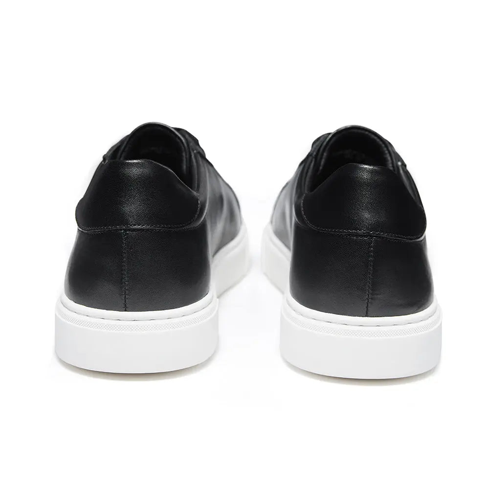 Gifennse Mens Lace-Up Business Casual Platform Sneakers