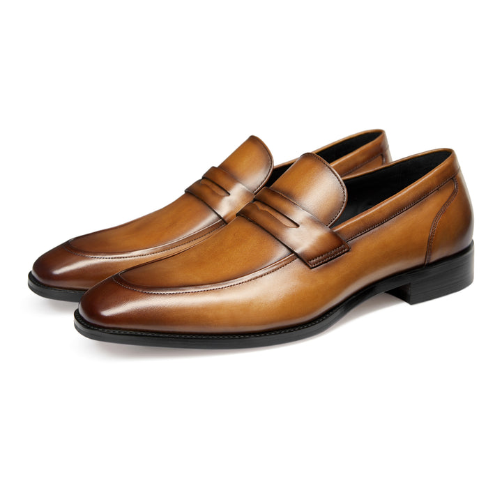 Gifennse Men's Dress Shoes Slip-On Penny Loafers