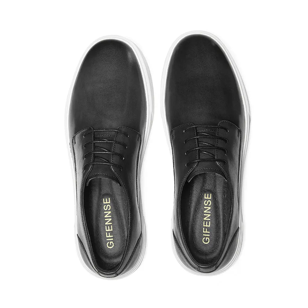 Gifennse Mens Business Casual Platform Sneakers Shoes