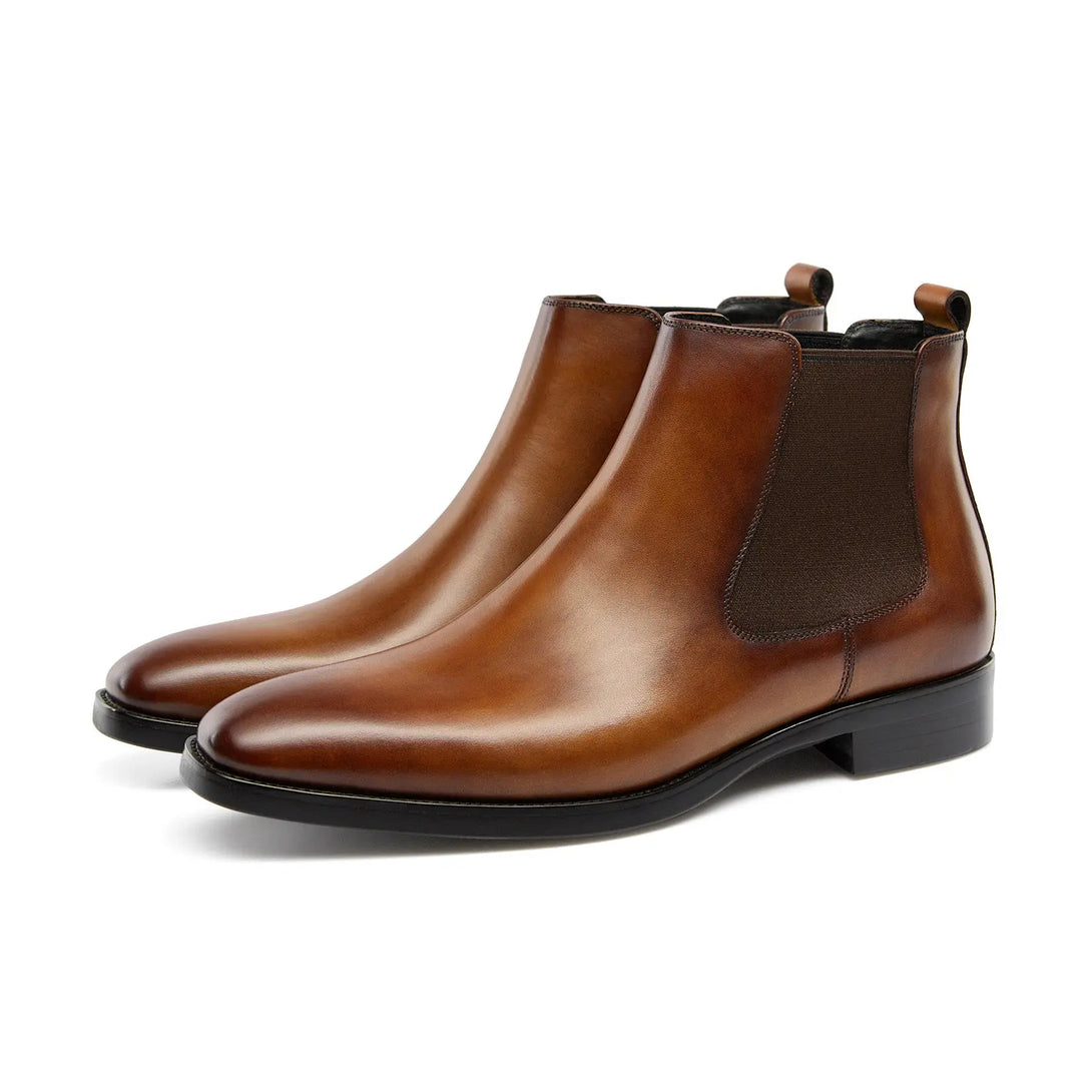 Gifennse Men's Chelsea Black Dress Boots