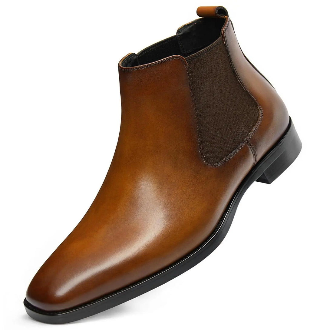 Gifennse Men's Chelsea Black Dress Boots
