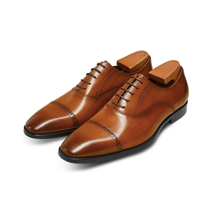 Gifennse Men's Oxford Genuine Leathers Formal Comfortable Dress Shoes