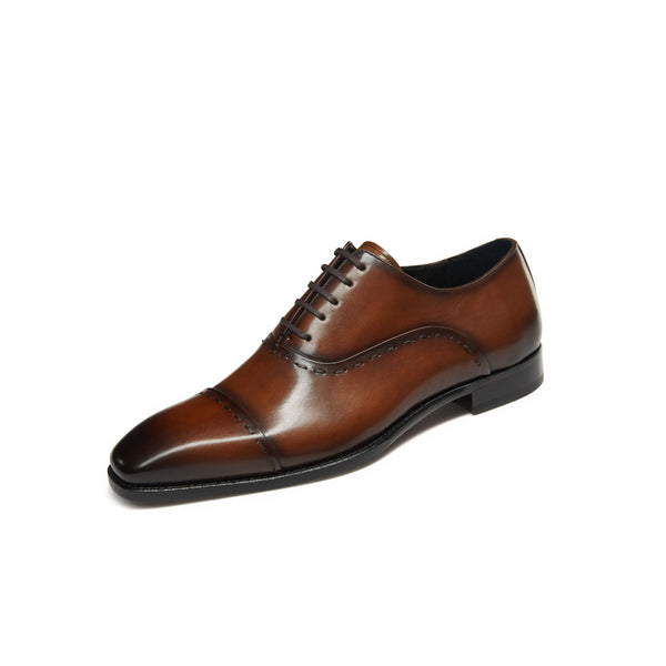 Hetschke Leather Captoe Oxford Goodyear Shoes