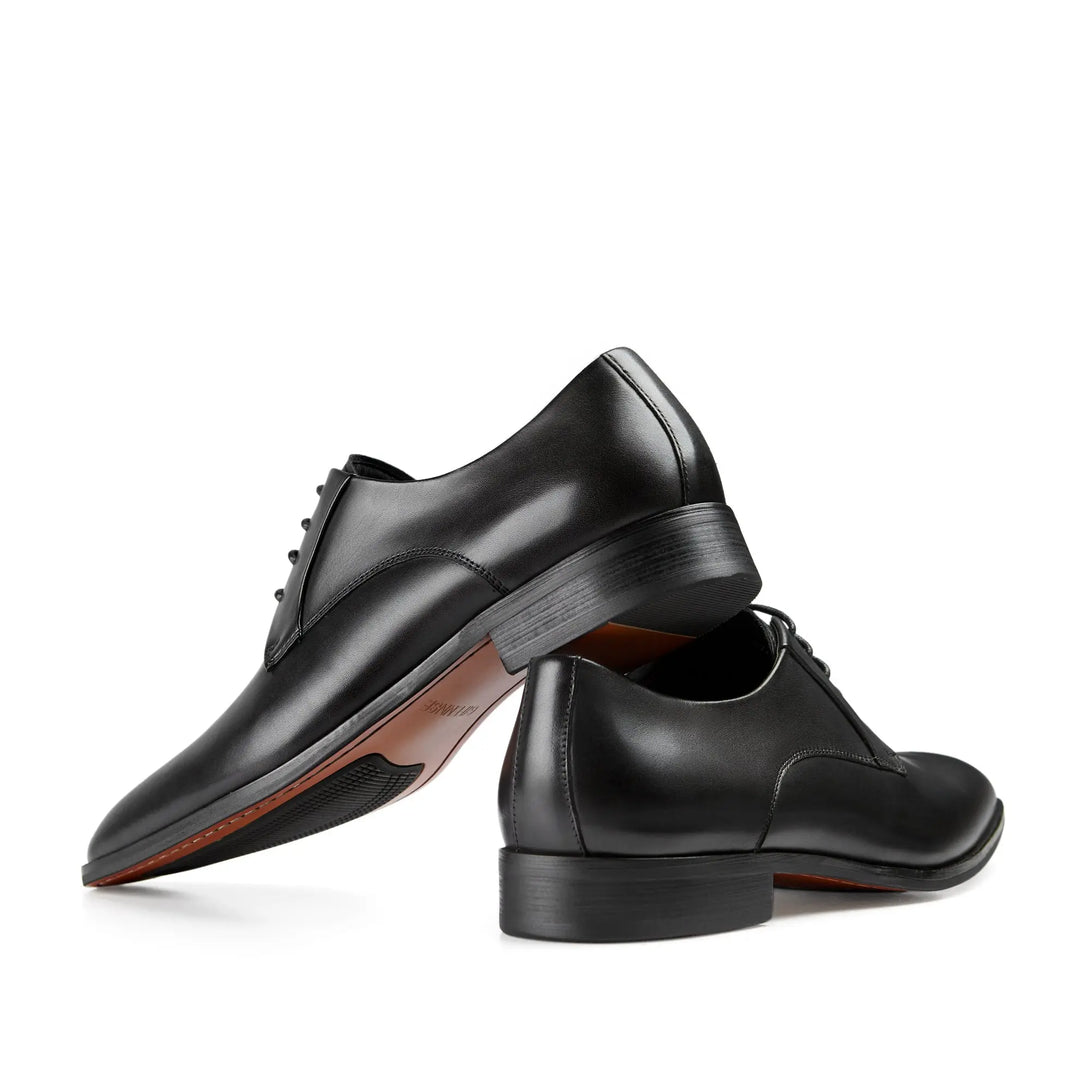 Men's Handmade Leather Modern Classic Lace up Leather Lined Perforated Dress Oxfords Shoes