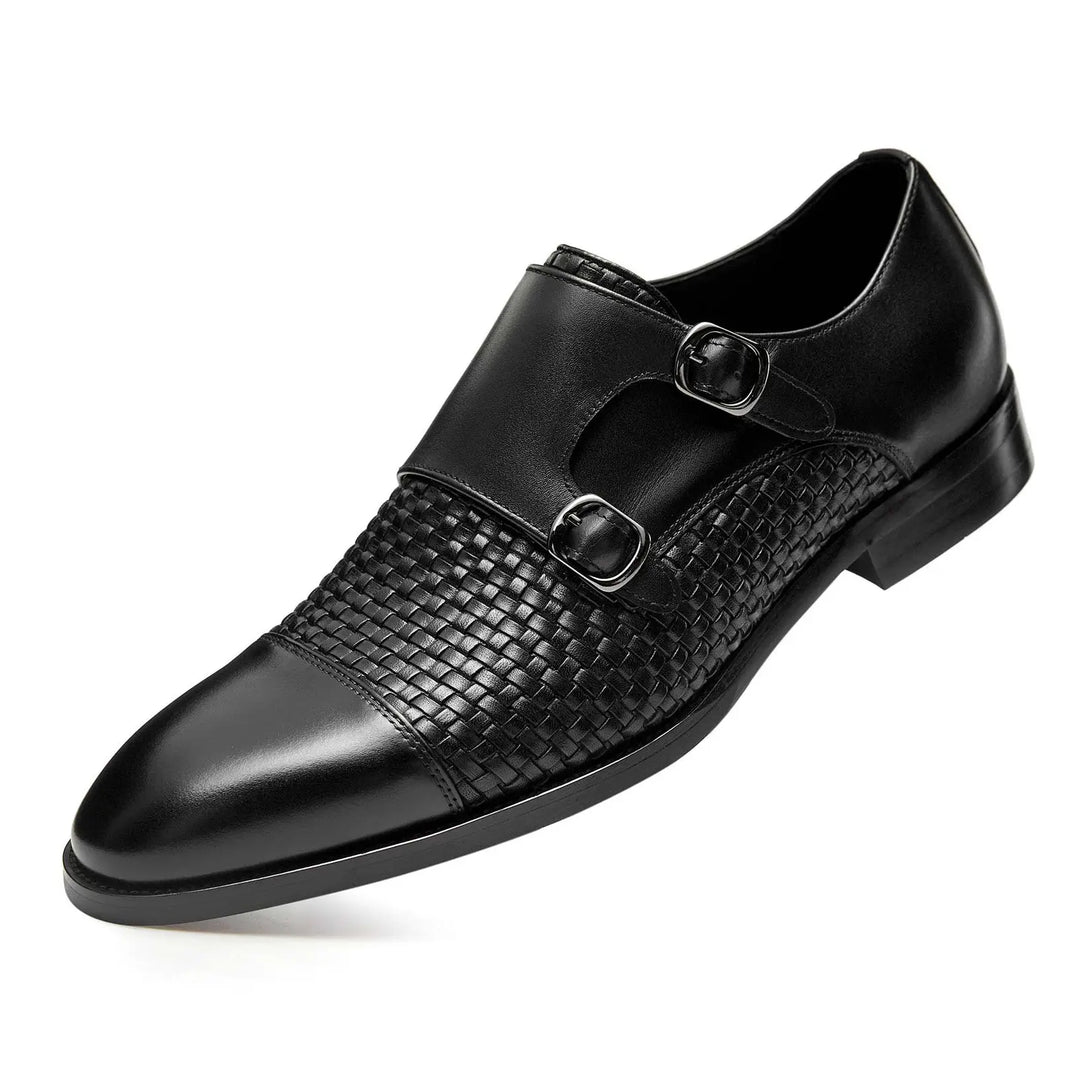 Gifennse Men‘s Lace Up Black Oxford Shoes