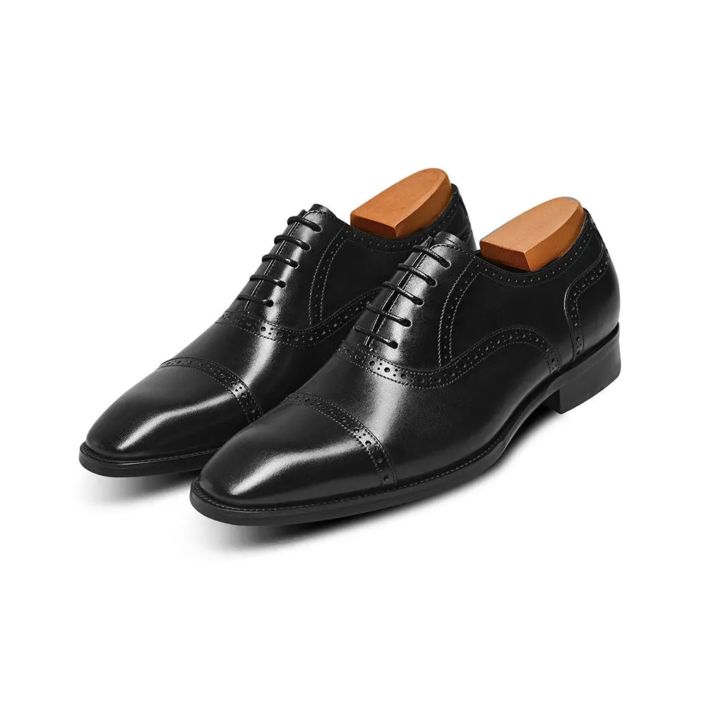 Gifennse Men's Black Oxford Style Shoes