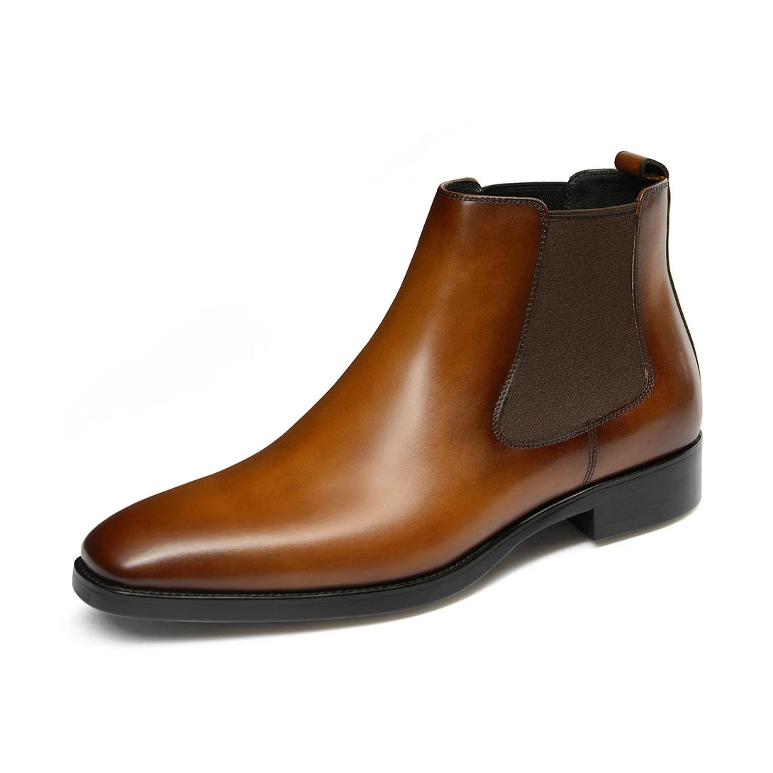 Gifennse Men's Chelsea Black Dress Boots