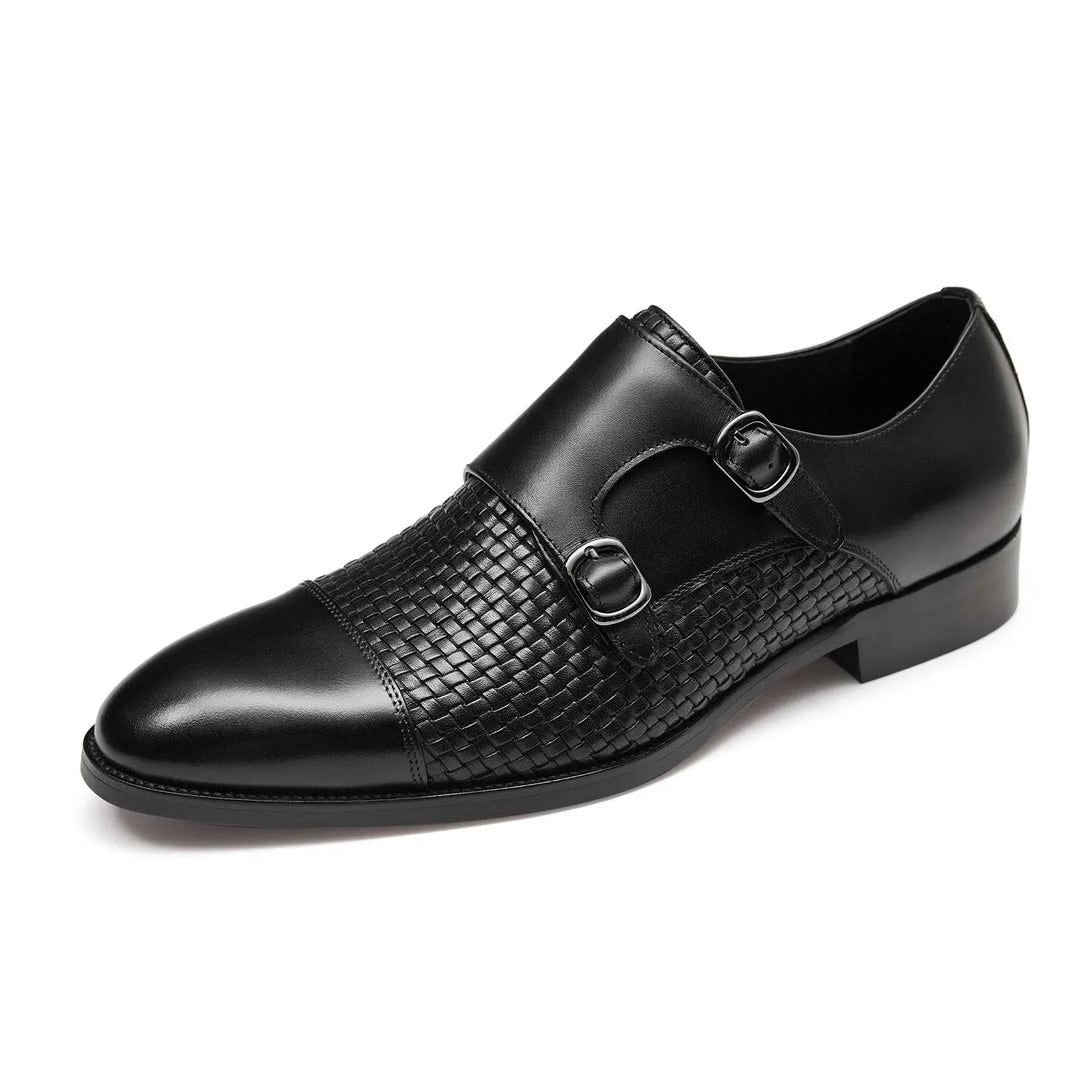 Gifennse Men‘s Lace Up Black Oxford Shoes