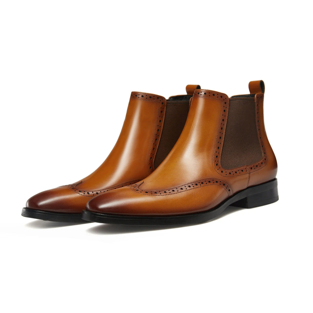 Mens Chelsea Boots Mens Genuine Leather Dress Boots