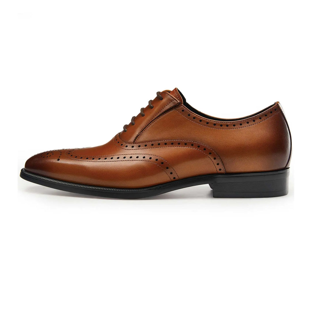 Gifennse Men’s Genuine Leather Classic Brogue Formal Shoes