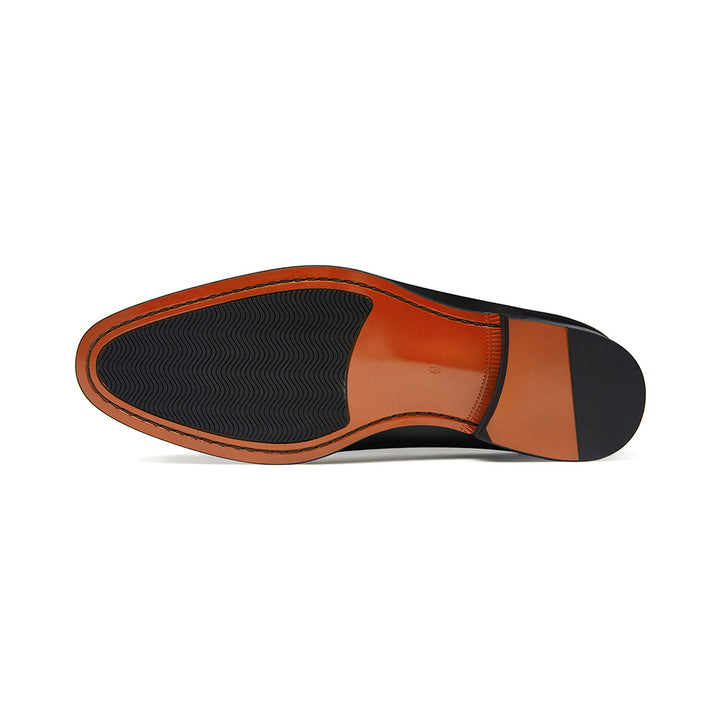 Gifennse Men ’s Monk Strap Wingtip Slip-On Penny Loafer