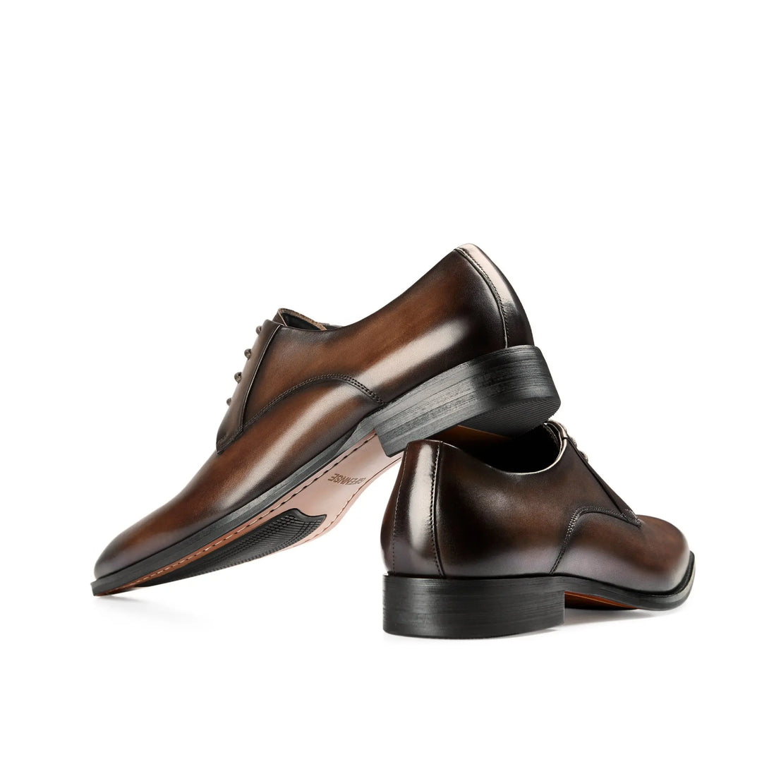 Men's Handmade Leather Modern Classic Lace up Leather Lined Perforated Dress Oxfords Shoes
