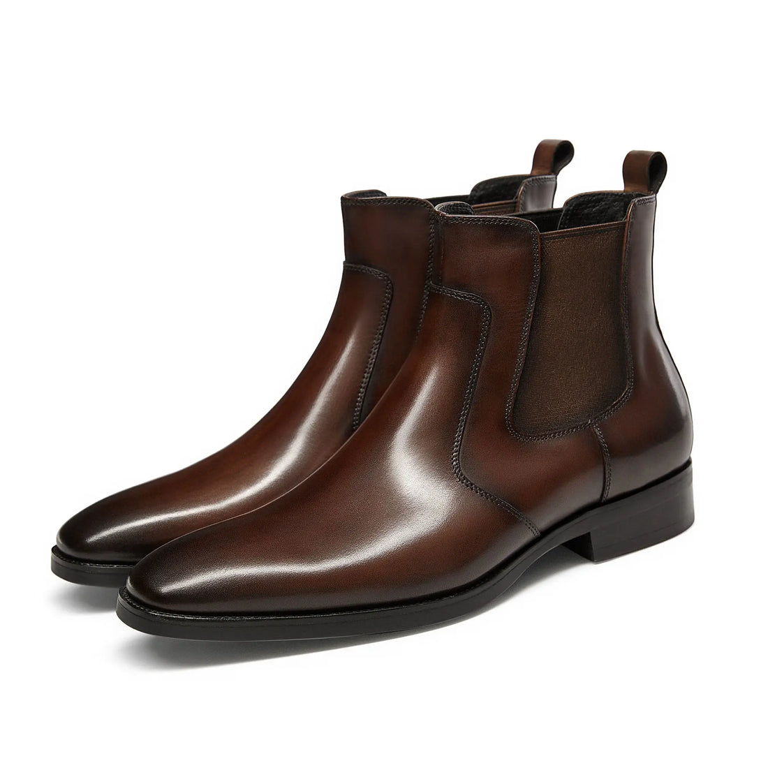 Gifennse Mens Dress Leather Chelsea Boots