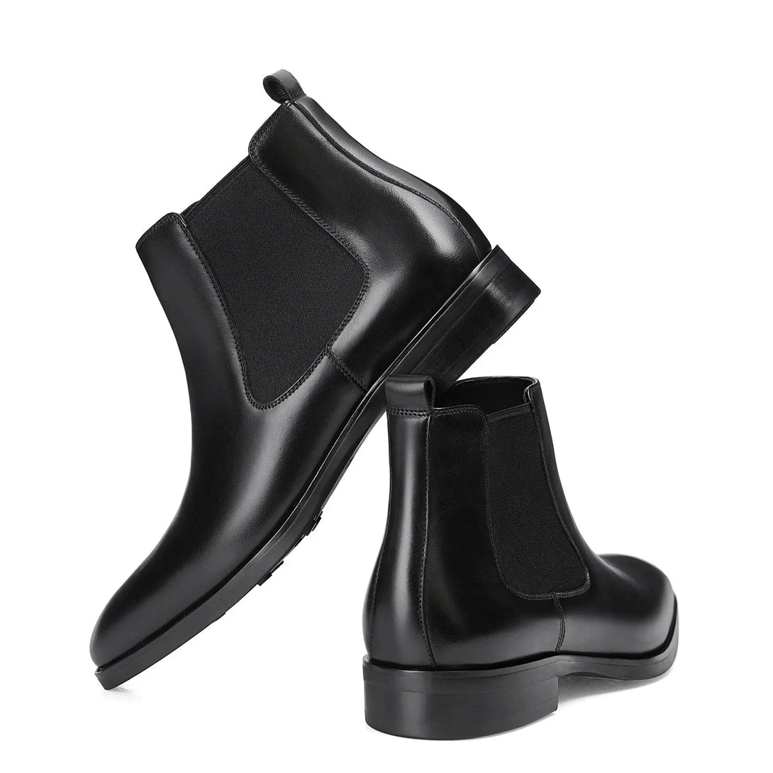 Gifennse Men's Chelsea Black Dress Boots