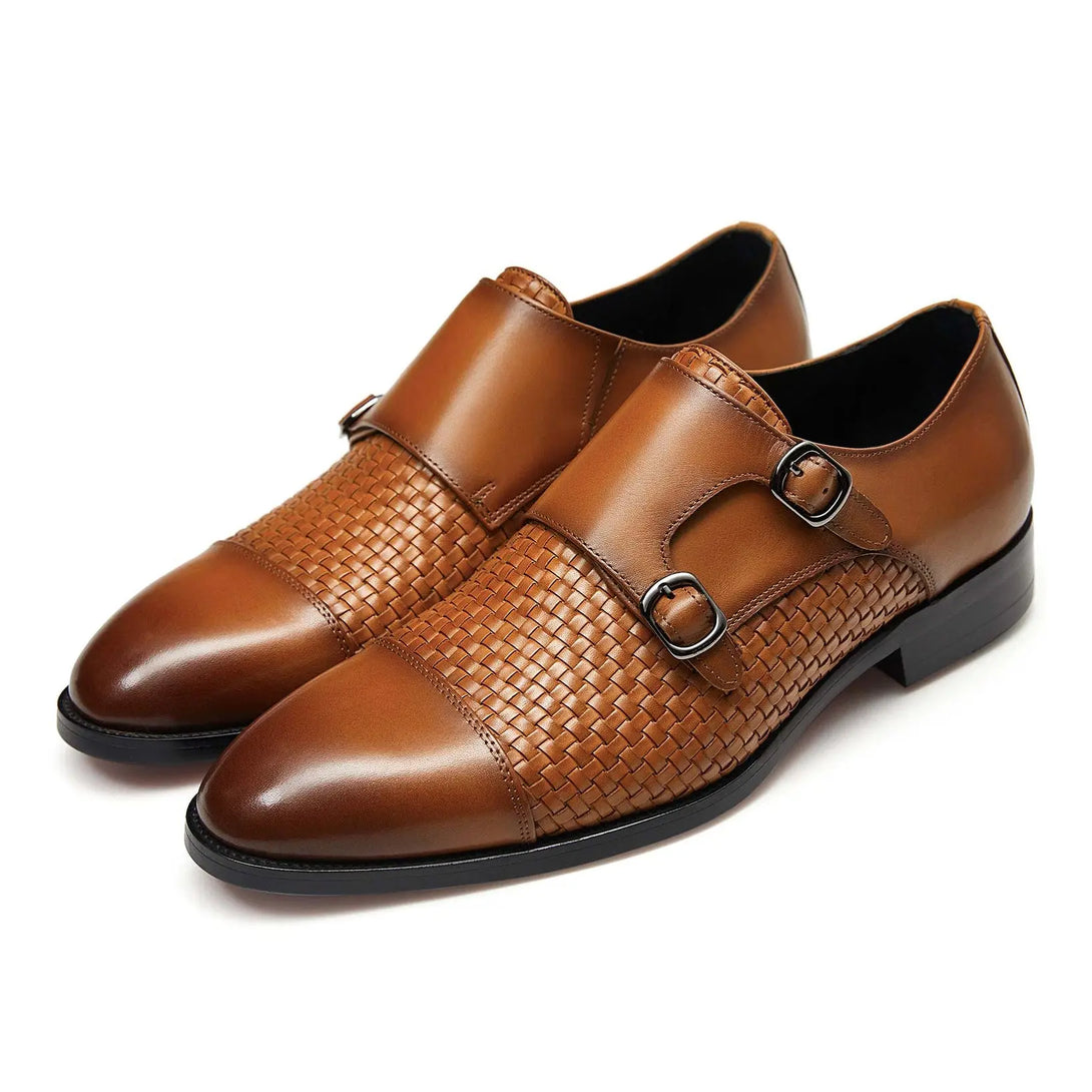 Gifennse Men‘s Lace Up Black Oxford Shoes