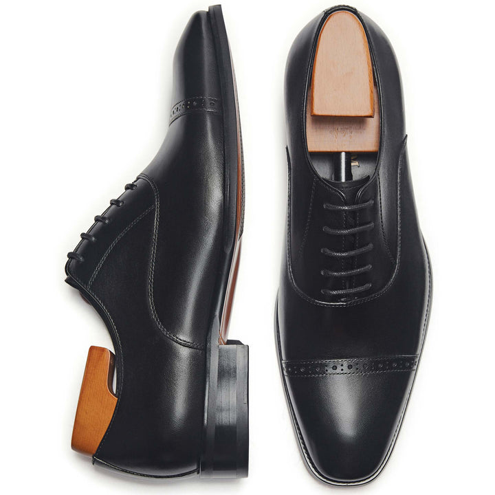 Gifennse Men's Oxford Genuine Leathers Formal Comfortable Dress Shoes