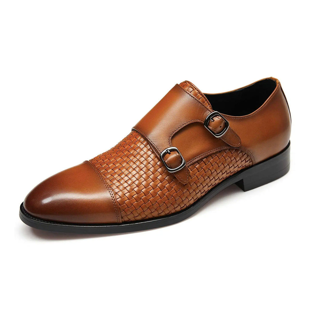 Gifennse Men‘s Lace Up Black Oxford Shoes