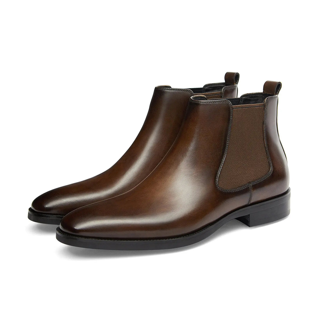 Gifennse Men's Chelsea Black Dress Boots