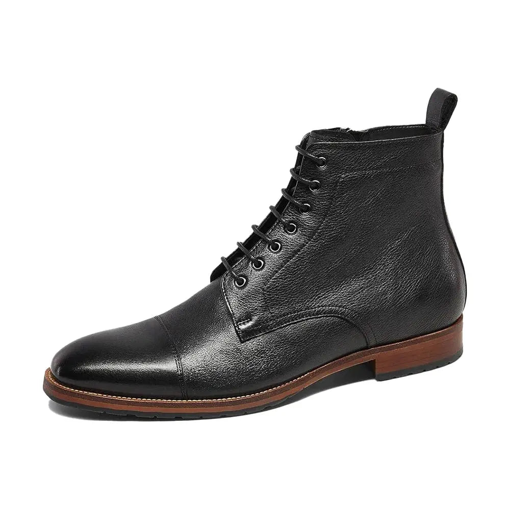 Gifennse Men's Casual Oxford Chukka Black Dress Boots