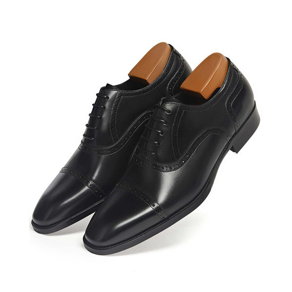 Gifennse Men's Black Oxford Style Shoes