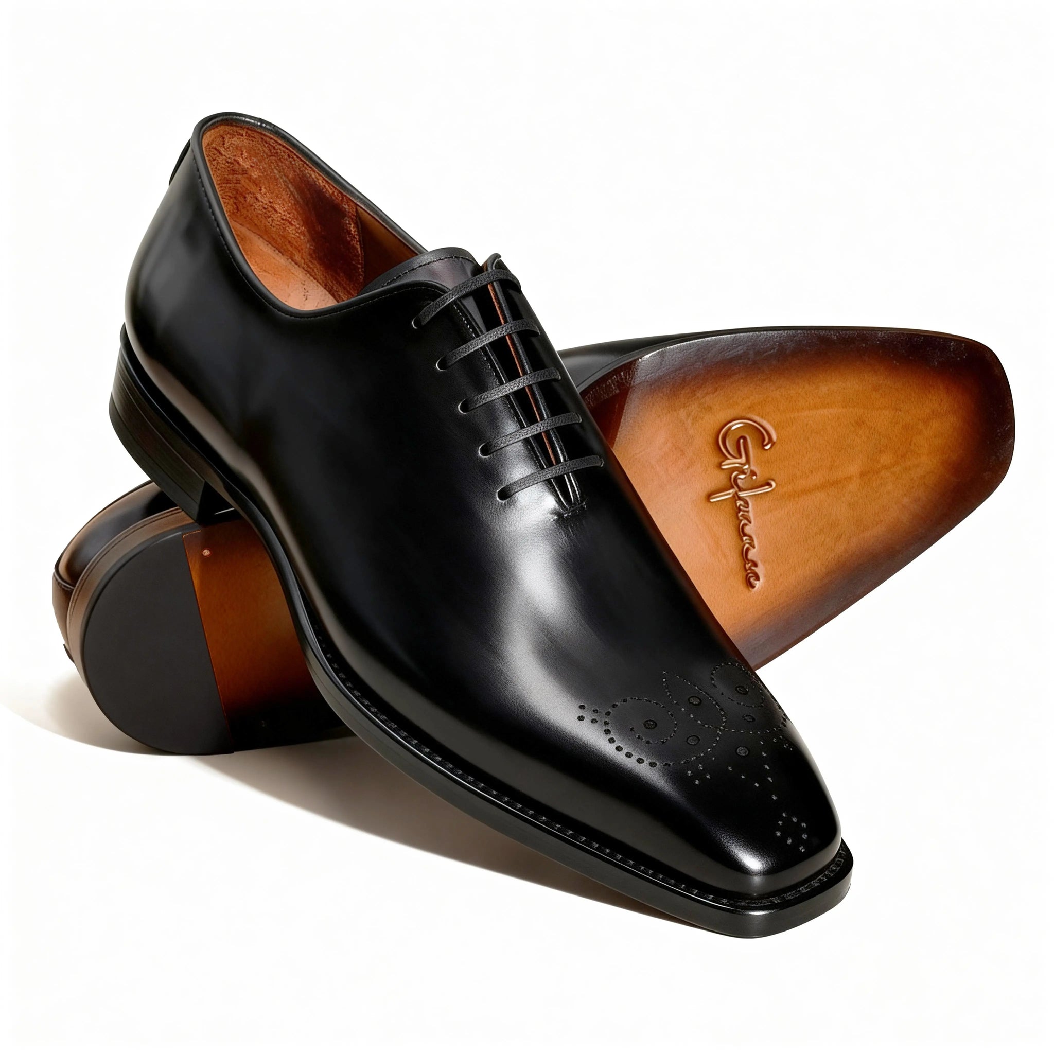 Hand-Dyed Whole Cut Brogue Oxford Gifennse