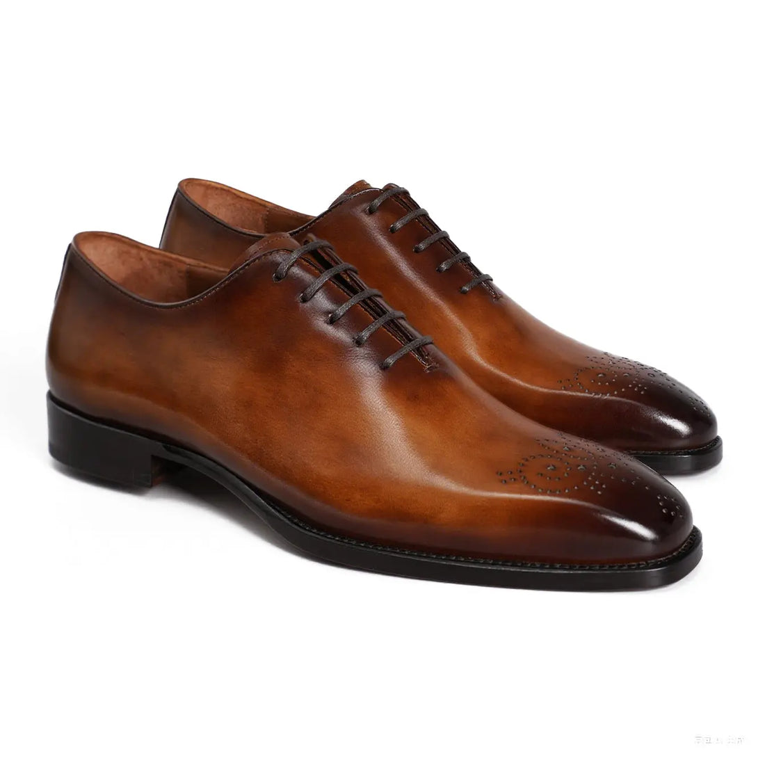Hand-Dyed Whole Cut Brogue Oxford Gifennse