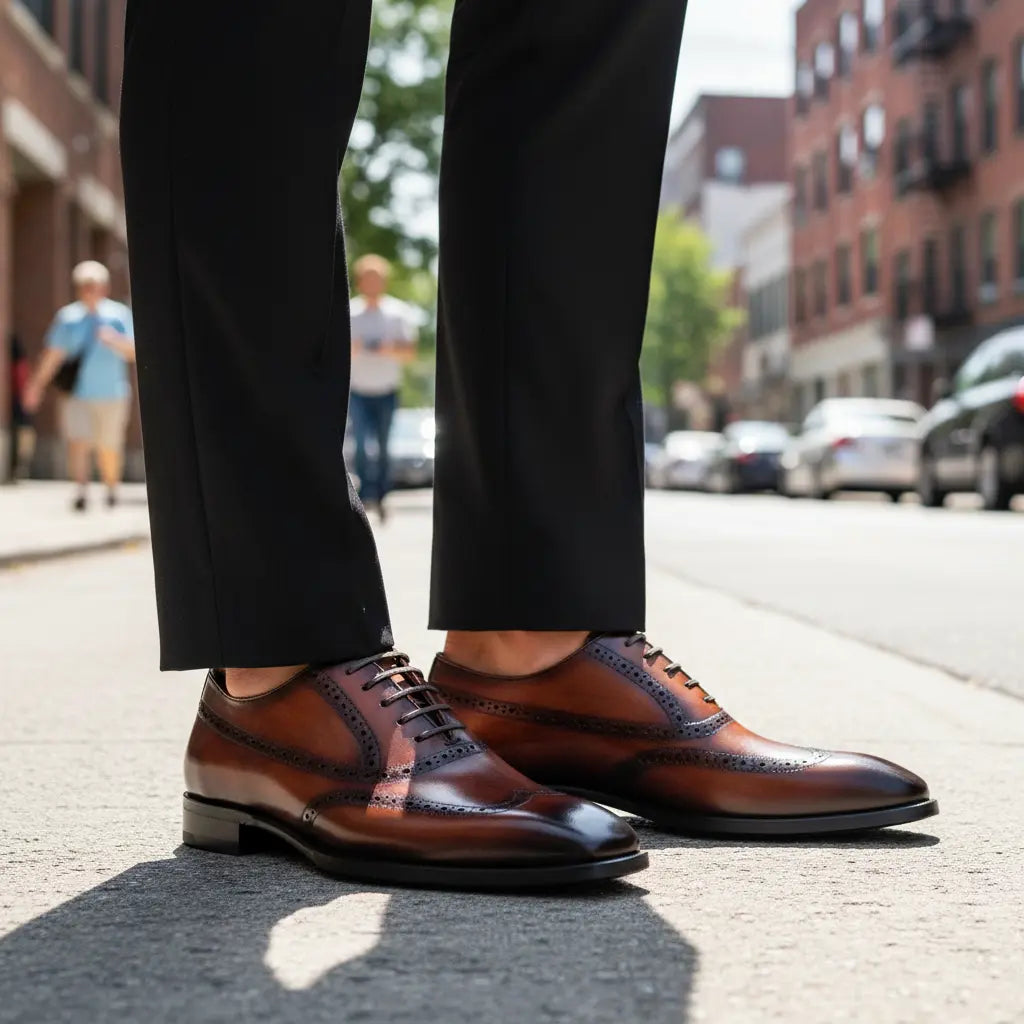 Hand-Dyed Brogue Oxford Gifennse