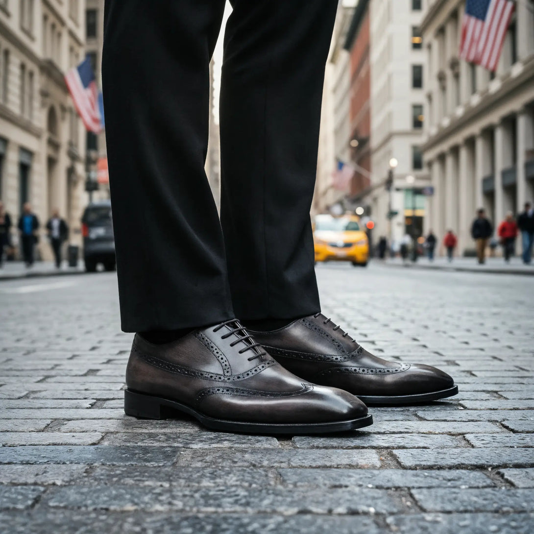 Hand-Dyed Brogue Oxford Gifennse