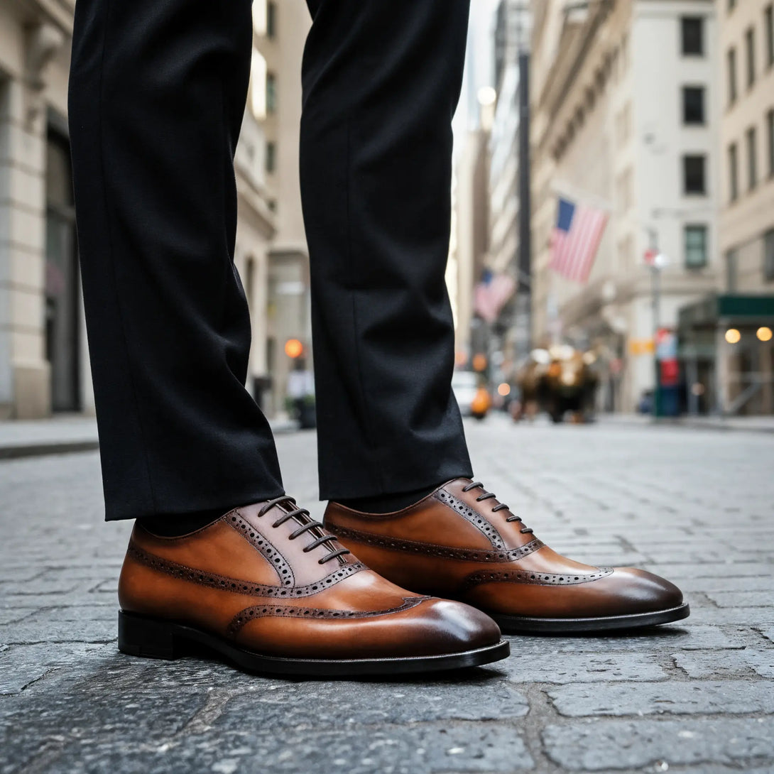 Hand-Dyed Brogue Oxford Gifennse