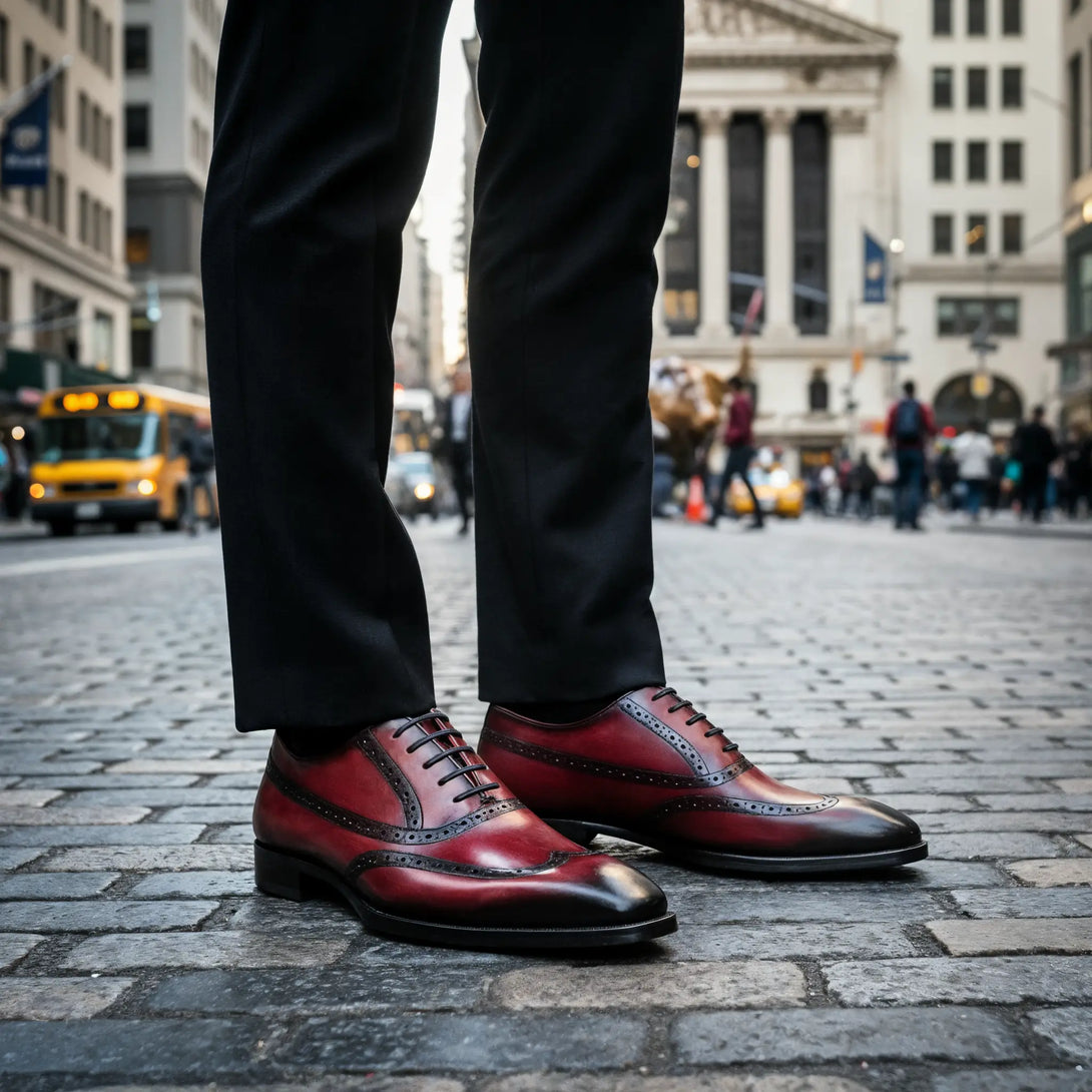 Hand-Dyed Brogue Oxford Gifennse