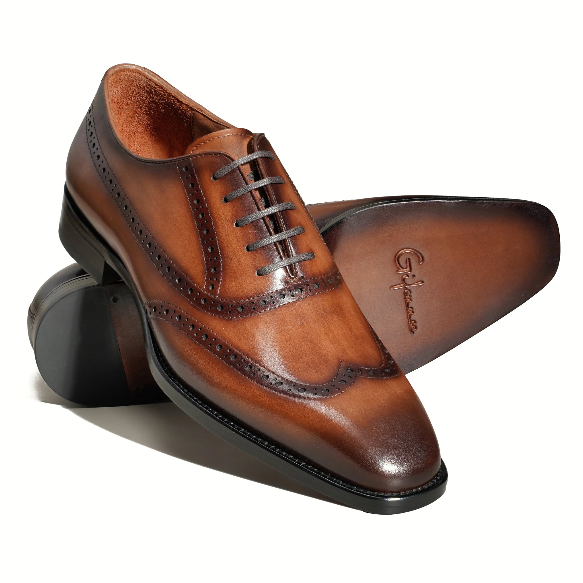 Hand-Dyed Brogue Oxford Gifennse