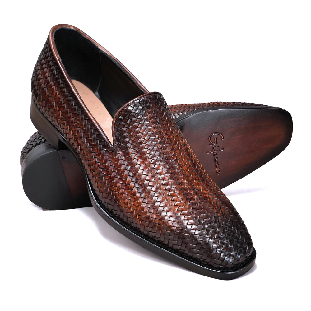Gifennse Hand Crafted Leather Penny Loafers Unique Hand Painted Penny Loafers for Fashion Enthusiasts  main image 2