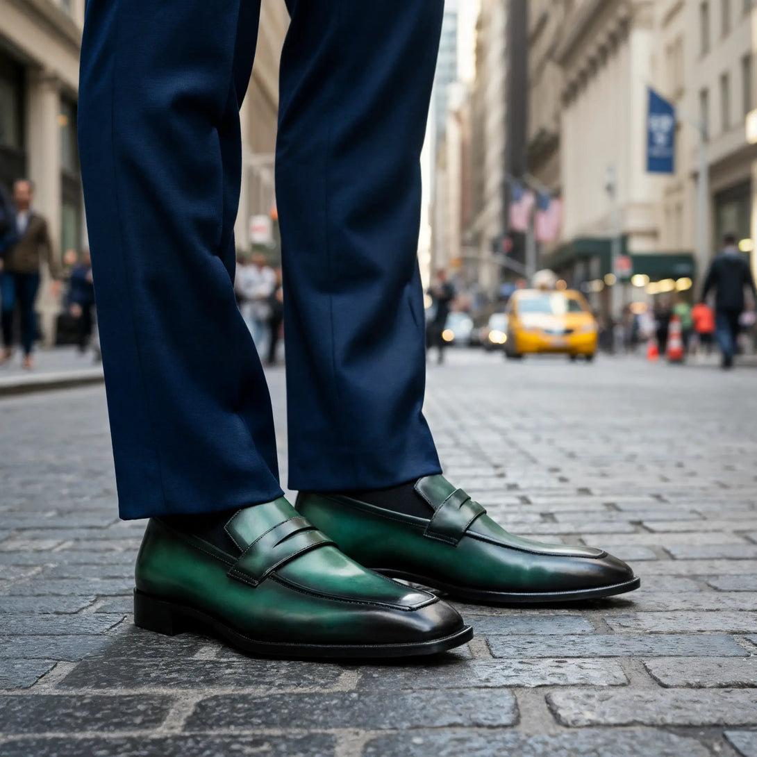 Hand-Dyed Penny Loafer Gifennse